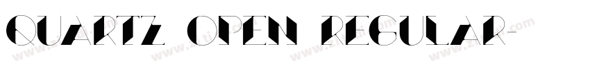 Quartz Open Regular字体转换